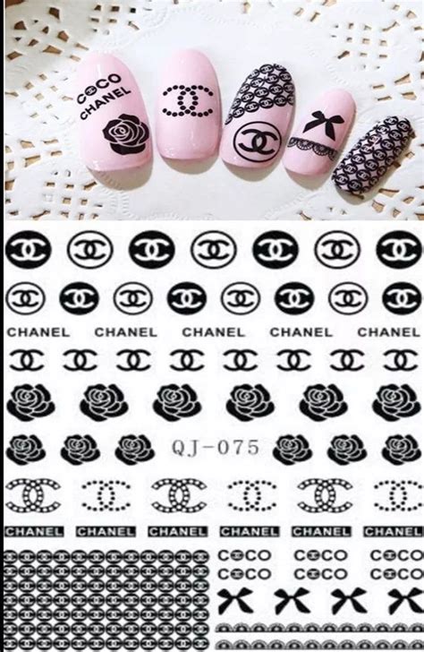 nail decals coco chanel